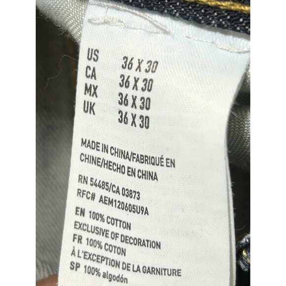 American Eagle Outfitters Mens 36x30 Durable Quality Blue Denim Jeans - Picture 8 of 10